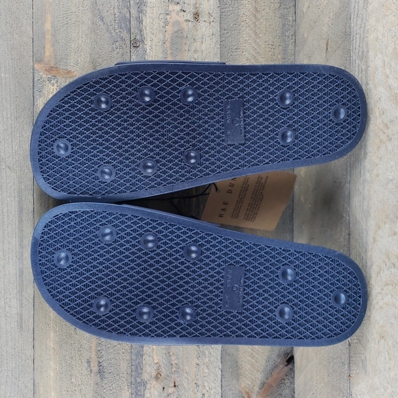 rar dunn USA Slides Sandals Navy White Patriotic - Picture 5 of 8